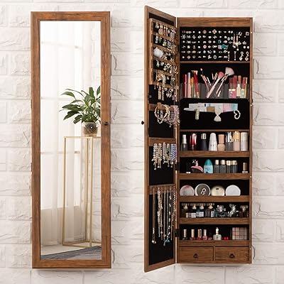 Lockable LED Jewelry Organizer Cabinet with Full Nigeria Ubuy