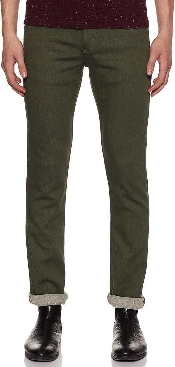 Buy Louis Philippe Jeans Men's Slim Fit Jeans (LRDNCSLBF67494_Olive_32