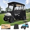 10L0L 2 Passenger Deluxe Golf Cart Driving Enclosures for Club Car Precedent, Waterproof Portable Transparent Golf Cart Cover Storage Enclosure - 4-Sided (Roof up to 57" L)
