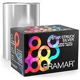 FRAMAR Large Silver Hair Foil, Hair Foils For Highlighting Long Hair, Salon | Foil For Hair Highlighting, Salon Foils For Hair, Customizable Length, Smooth, 1600 ft