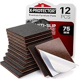 X-Protector Non Slip Furniture Pads 12x 75mm Floor Protectors