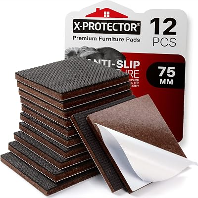 X-Protector Non Slip Furniture Pads 12x 75mm Floor Protectors