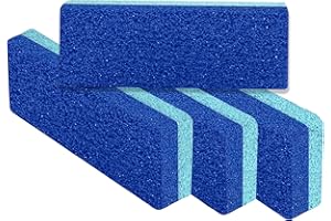 LOVE PUMICE Love Natural Pumice Stone for Feet - Ultimate 2-in-1 Scrubber and Professional Exfoliating Rock for Feet Hands Body Care - Foot Stone for Dead Skin & Callus Removal (Blue)