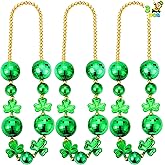 JOYIN 3 Pcs St. Patrick's Day Jumbo Bead Necklaces, Green Shamrock Necklaces Bulk for St. Patrick's Day Carnival Dress Up, Costume Party Accessories, Irish Day Decorations Favors