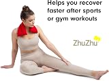 Zhu-Zhu Lavender Body Wrap Microwavable Wheat Bag Red Fleece view 8