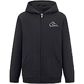 Quiksilver boys Full-zip Sherpa Lined Fleece Hoodie Sweatshirt