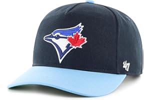 47 Toronto Blue Jays Adjustable Hat – MLB Baseball Cap, Hitch Style, Structured Fit, Curved Brim, One Size
