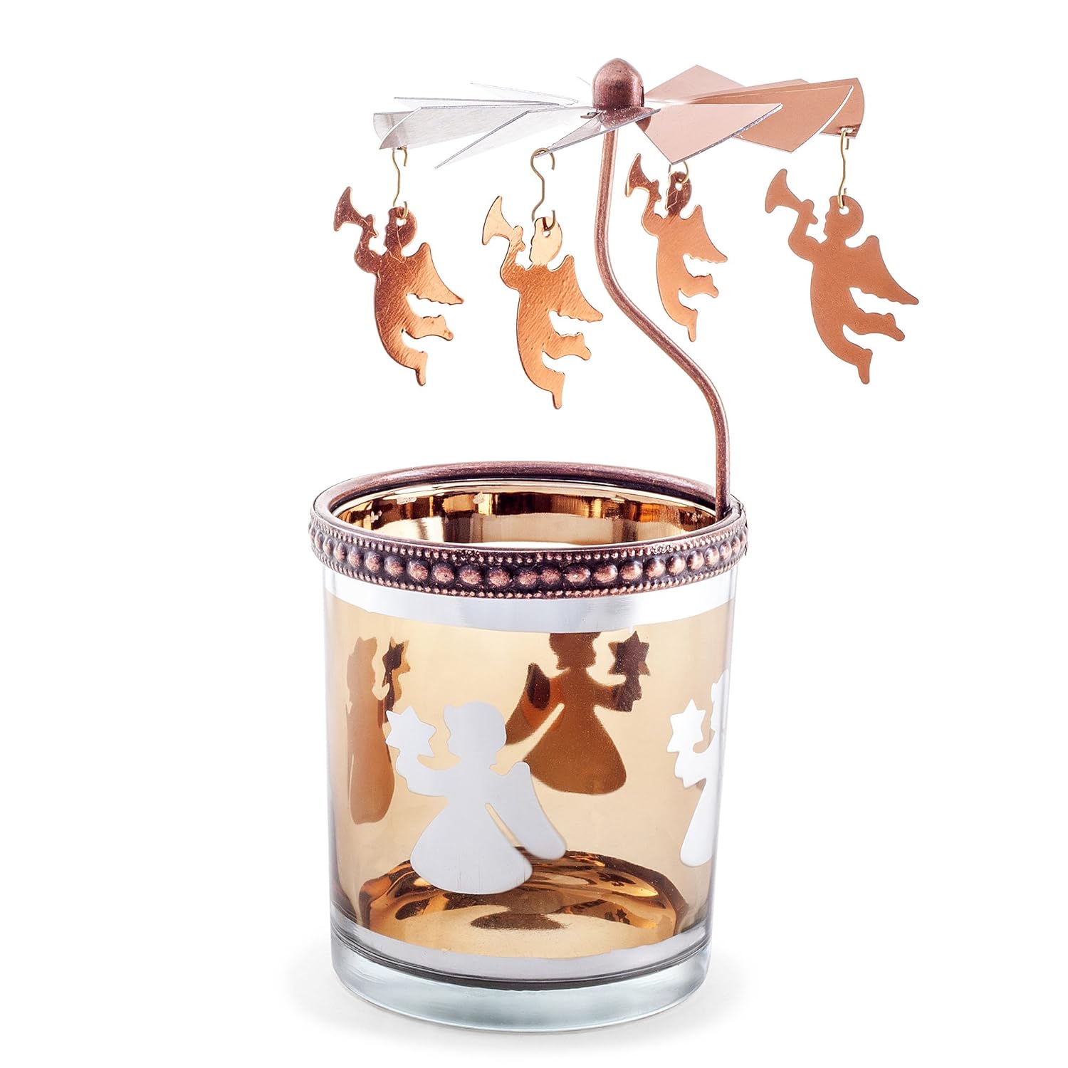 Holiday Gifts For SelfImprovement Christmas Spinning Tealight Holders