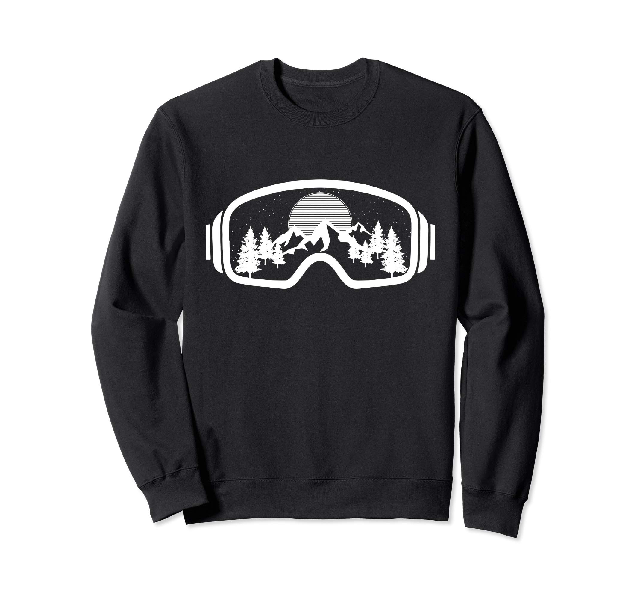 Snowboard Ski Skiing Goggles Snowboarder Skier Winter Gift Sweatshirt