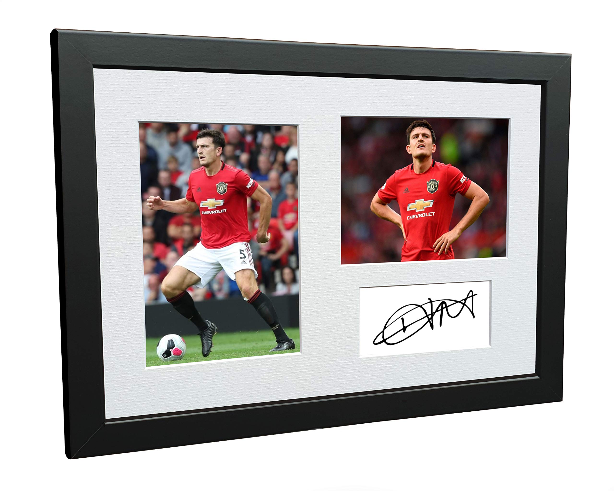 12x8 A4 Signed Harry Maguire Manchester United Autographed Photo Photograph Picture Frame Football Soccer Poster Gift