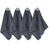 GoClimber 4 Pack Magnetic Microfiber Cleaning Cloth, Dry Erase Erasers Cleaner for Whiteboards, Blackboards, Chalkboards, Glassboards, Home, Office, School, Gray, 10'' x 9.25''