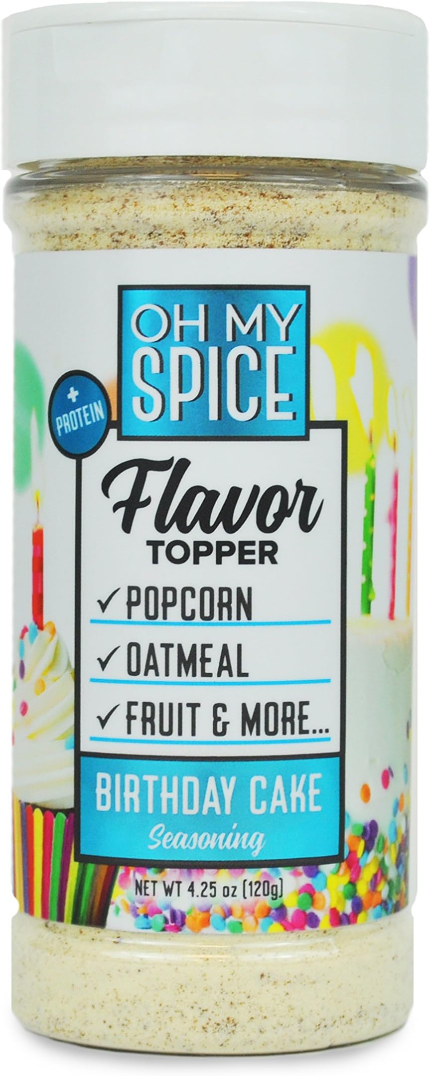 Oh My Spice Protein Blend, Birthday Cake, 141 g