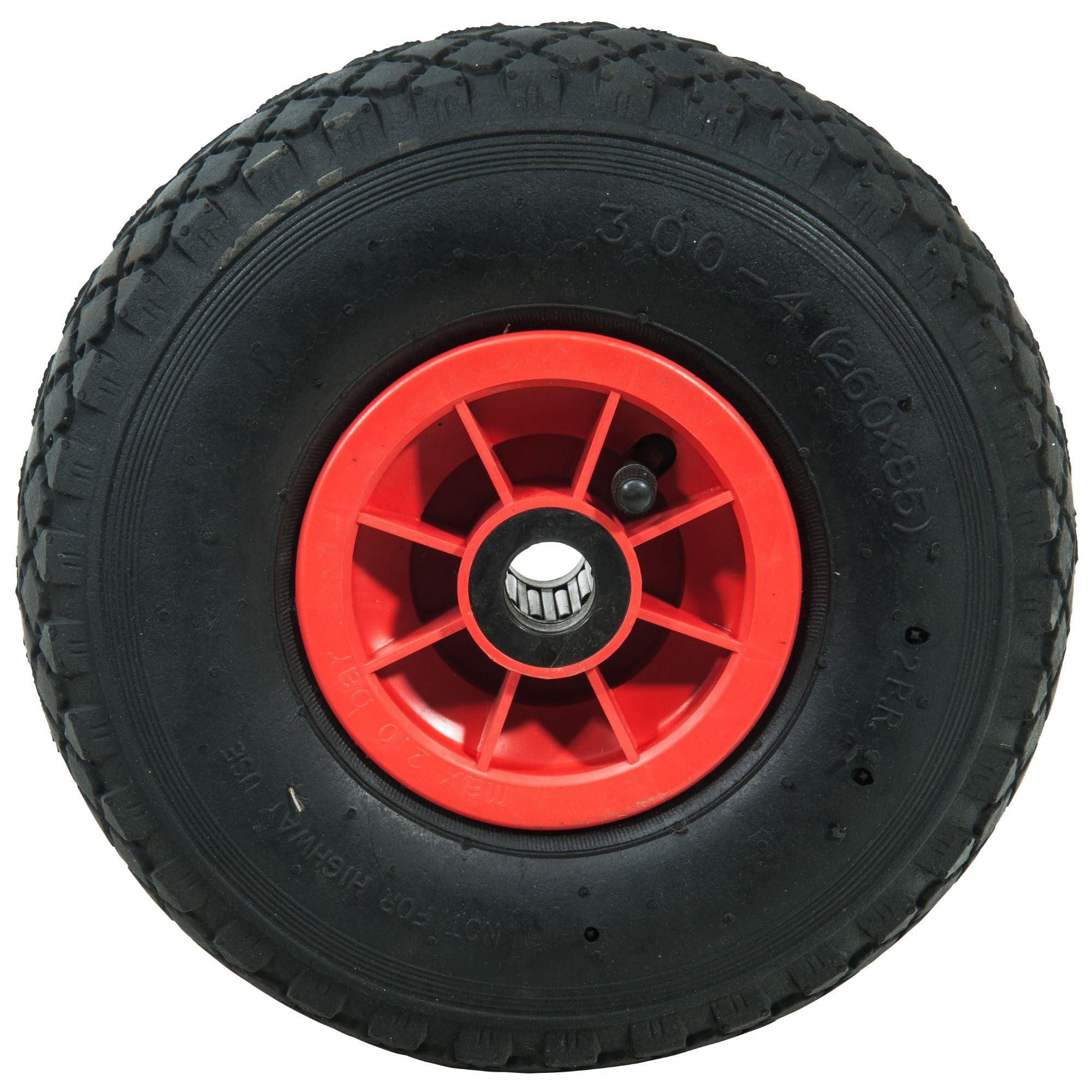 WerkaPro 11104 11104 Inflatable Wheel 19 Inches Plastic Rim 260 x 85 mm Bore 16 mm Hub 74 mm Ideal for Sack Truck, Trolley — image 1