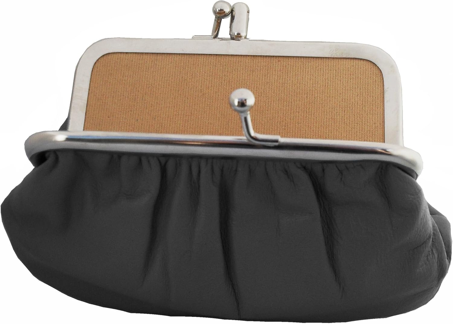 Soft Leather Clip Top Coin Purse (Black) Amazon.co.uk Shoes & Bags
