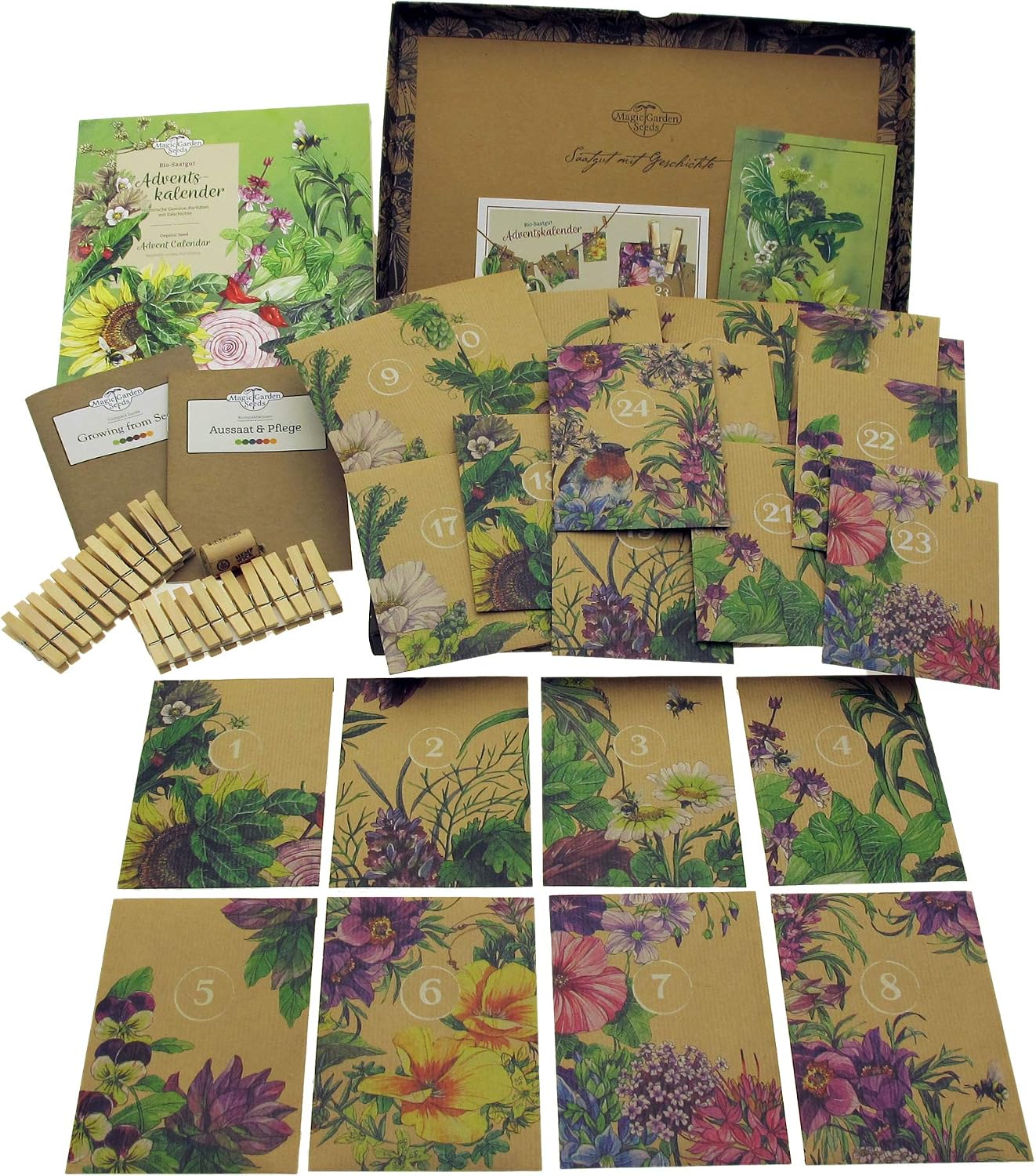 Seed Advent Calendar - Vegetables, Herbs & Flower Seeds - for all garden lovers - Image 4