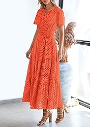 PRETTYGARDEN Womens 2025 Summer Maxi Dress Short