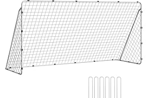 SANGMUCEN Kids Soccer Net 12 X 6 Foot, Soccer Goal, Soccer Nets for Backyards Garden Park, Beach, Metal Pipes and PE Net, Qui