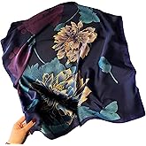 Myneiyi Headscarf Large Square Scarf 35" Fashion Scarves Silk Feeling Hair Wrapping Scarfs Hairscarf BA16