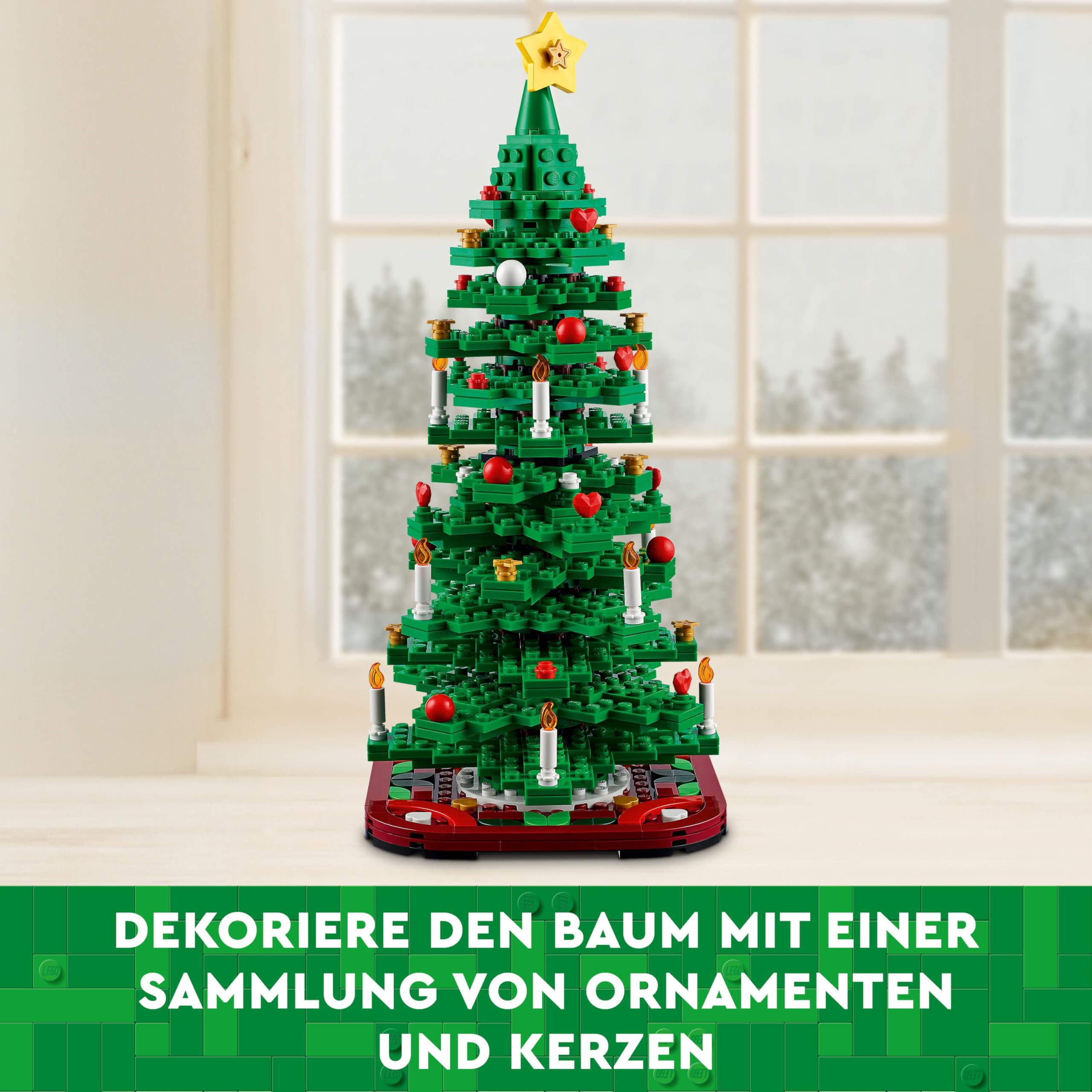 LEGO Weihnachtsbaum - 2-in-1 Bauset - Spielzeug für Kinder ab 9 Jahren - DIY Deko zum Bauen und Ausstellen - Geschenk zu Weihnachten für Jungen, Mädchen und Erwachsene - 40573 5