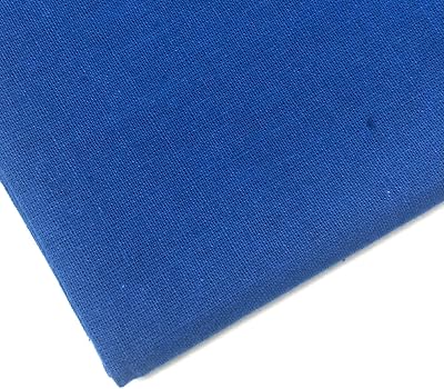 M & J Plain Royal Blue Cotton Fabric 60in 100% Cotton 1 Metre