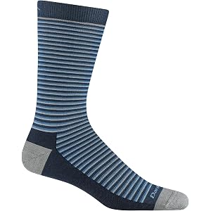Darn Tough Vermont Men's Microstripe Crew Lightweight Lifestyle Socks