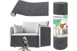 Goosheep Furniture Pet Protectors Sofa Protector for Cats Couch Corner Protectors for Cat Scratch Furniture Protector Corner Grey 15.8"×78.7"