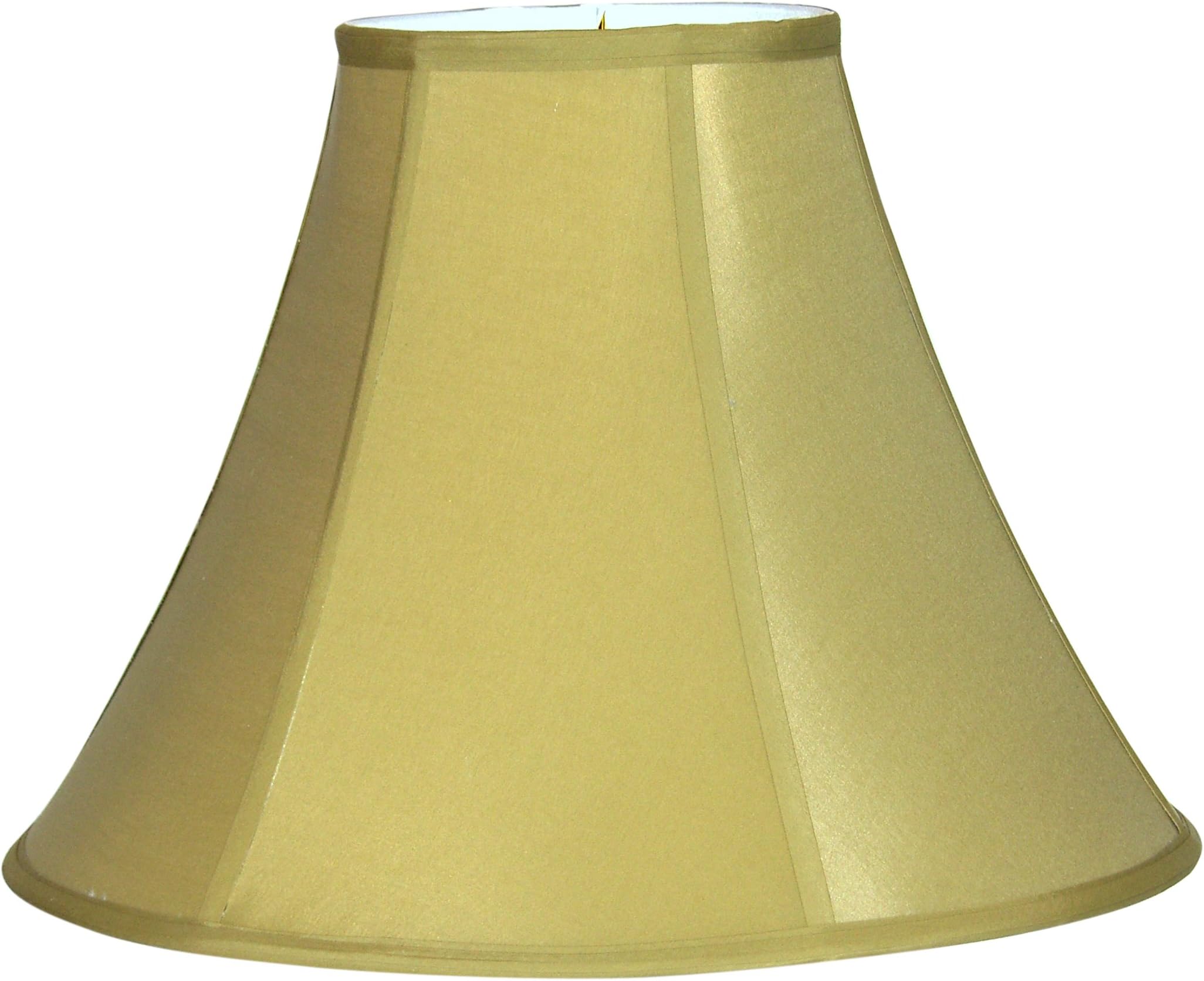 Lamp Factory A Ray Of Light Medium Empire Gold Pongee Silk Bell Lamp Shade