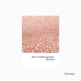 Hemway Holographic Rose Gold Glitter Shaker 130g Ultrafine 1/128" Flake view 2