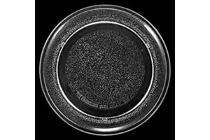 BlueNatHxRPR 9.6" or 24.5 cm Flat Bottom Glass Microwave Turntable Plate Small Compatible for LG 3390W1A035 and Other Several Models