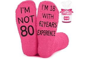 80th Birthday Gift for Women, Funny & Comfortable Socks for 80 Year Old Woman, Unique Gifts for Her 80th Birthday Celebration