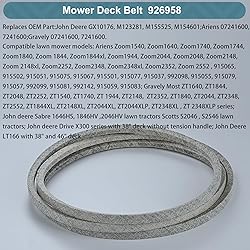 1/2 x 143'' Mower Belt Replace for John Deere