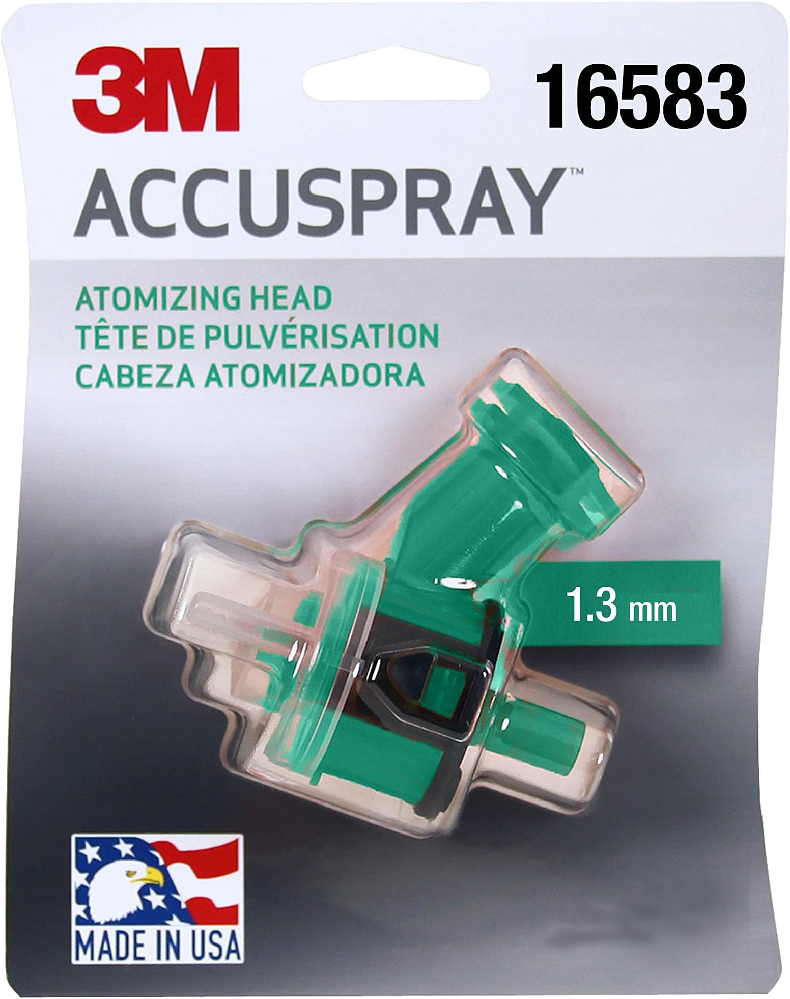 3MAccuspray Atomizing Head, 16583, Green, 1.3 mm