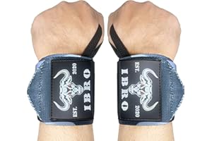 IBRO Weightlifting Wrist Wraps,18” or 24” Premium Wrist Support, Avoid Injury, Best Wrap for Powerlifting, Weightlifting, Gym Workouts, Strength Training, Cross Training for Men & Women
