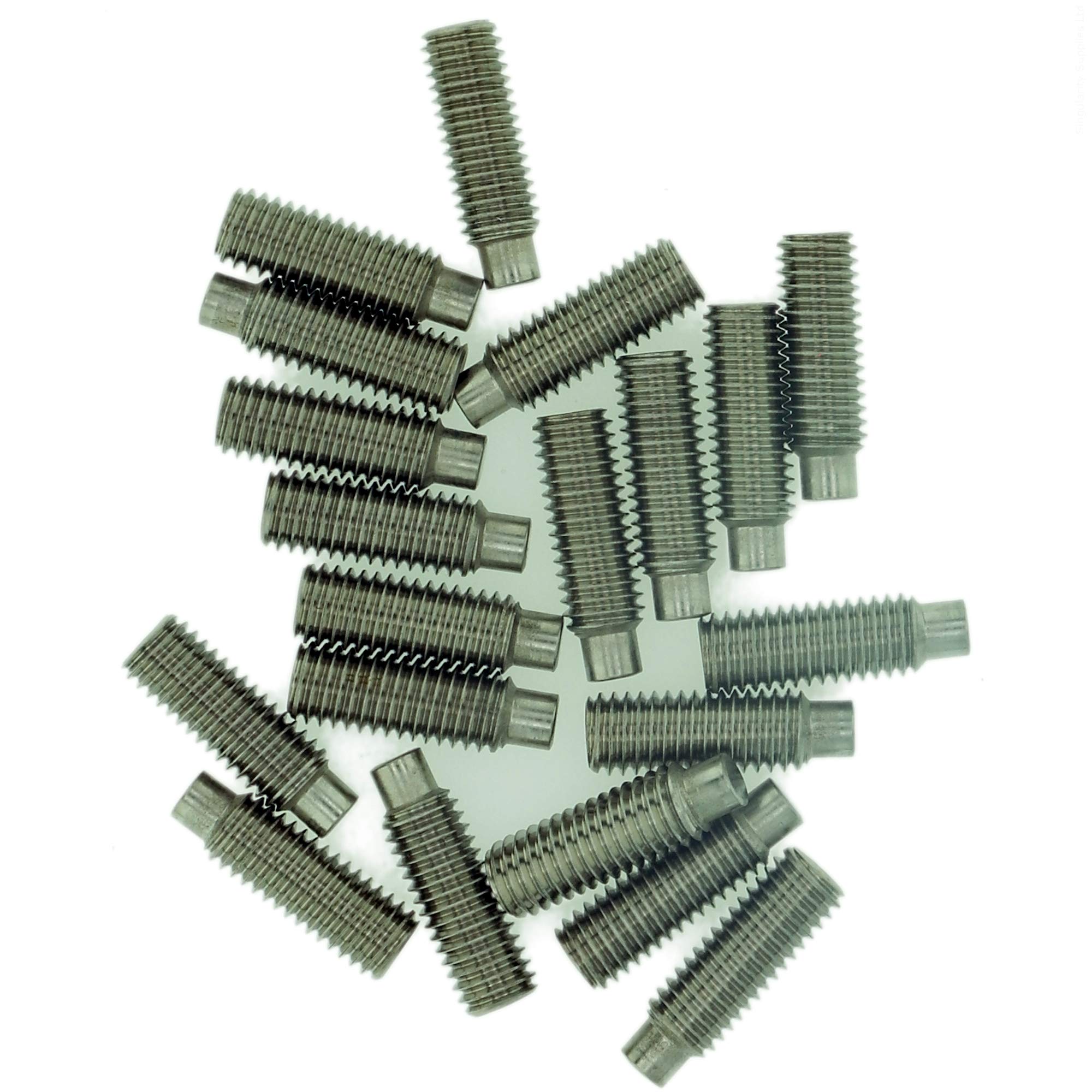 M3 (3mm x 6mm) Hex Socket Grub Screw (Dog Point) - Stainless Steel (A2) (Pack of 20)