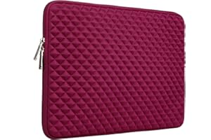 RAINYEAR 11 Inch Laptop Sleeve Diamond Foam Water&Shock Resistant Case Carrying Bag Compatible with 11.6'' MacBook Air 10.8 S
