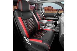 yotruth Seat Covers for Toyota Tundra, Custom Fit 2014-2021 Toyota Tundra Crewmax Double Cab SR5 Limited Platinum TRD Pro 1794 Edition with Waterproof Faux Leather