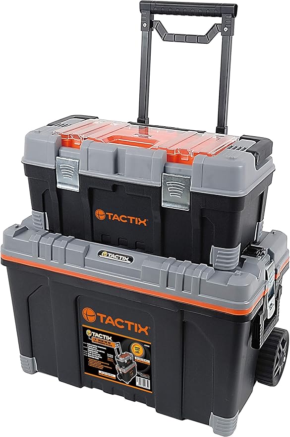 Tactix 26 inch 2 in 1 Rolling Tool Box Set TTX320308 W 69.6 x H 49.2