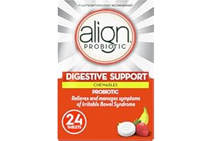 Align Probiotic Digestive Support Chewables, IBS Symptom Relief: Gas, Abdominal Discomfort, Bloating, Helps Healthy Intestina