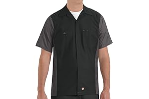 Red Kap Men's Ripstop Crew Shirt, Short Sleeve