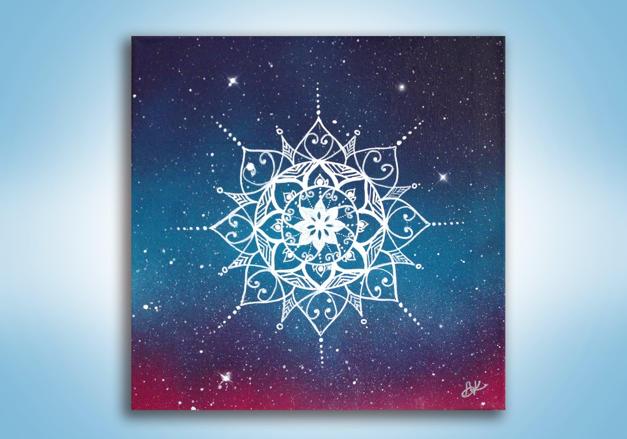 12x12 Mandala Painting Wall Art