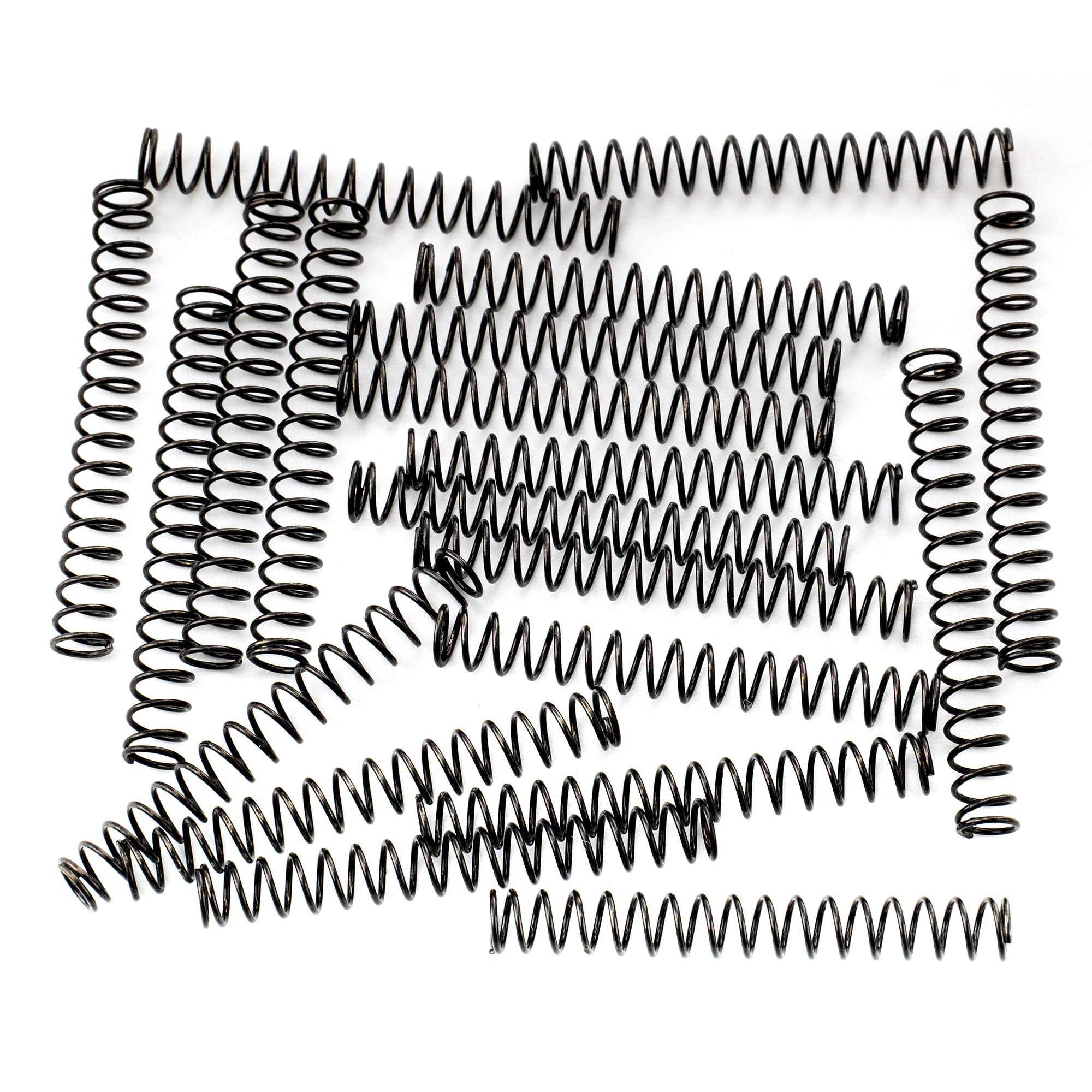 Musiclily Pro 4.5X35mm Steel Springs for Electric Bass Bridge Saddle, Black (Set of 20)