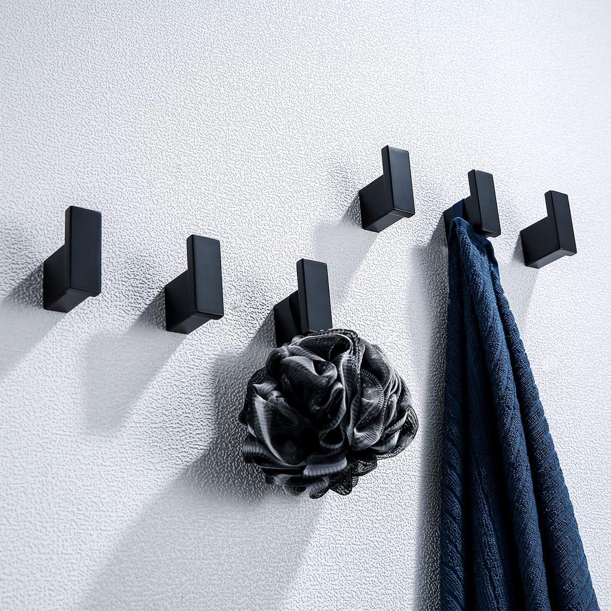 RANDOM Matte Black Towel Robe Hooks Bathroom Hardware Accessories Coat