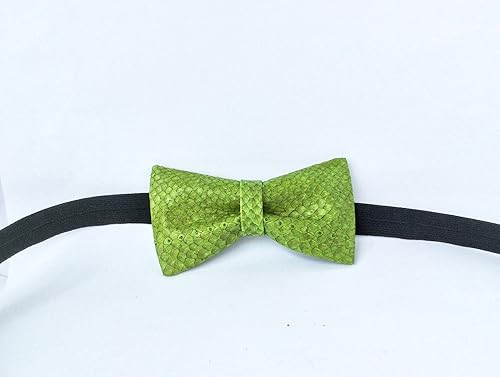 Amazon Com Fish Leather Bow Ties For Men Genuine Fish Skin Bow