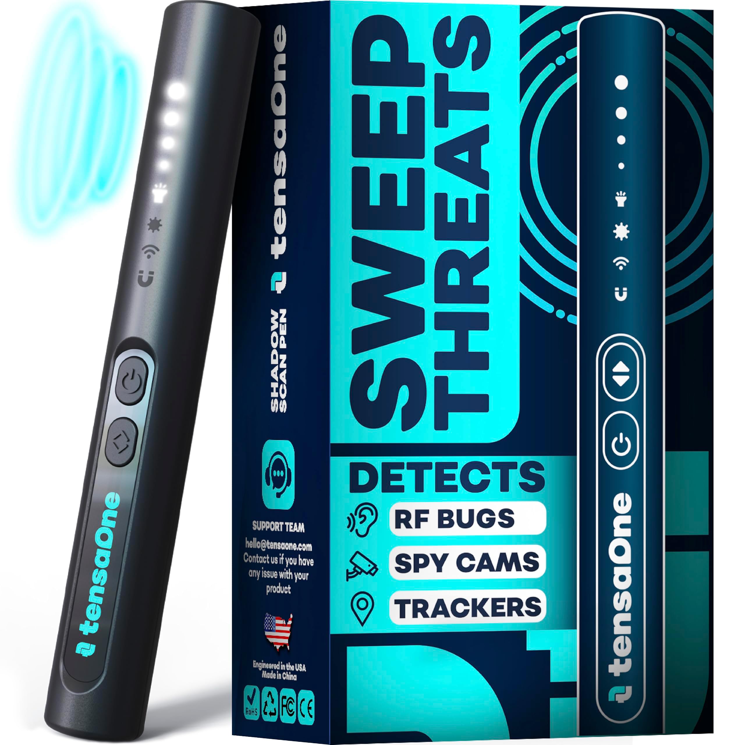 TensaOne Hidden Camera Detectors – Small Anti Spy