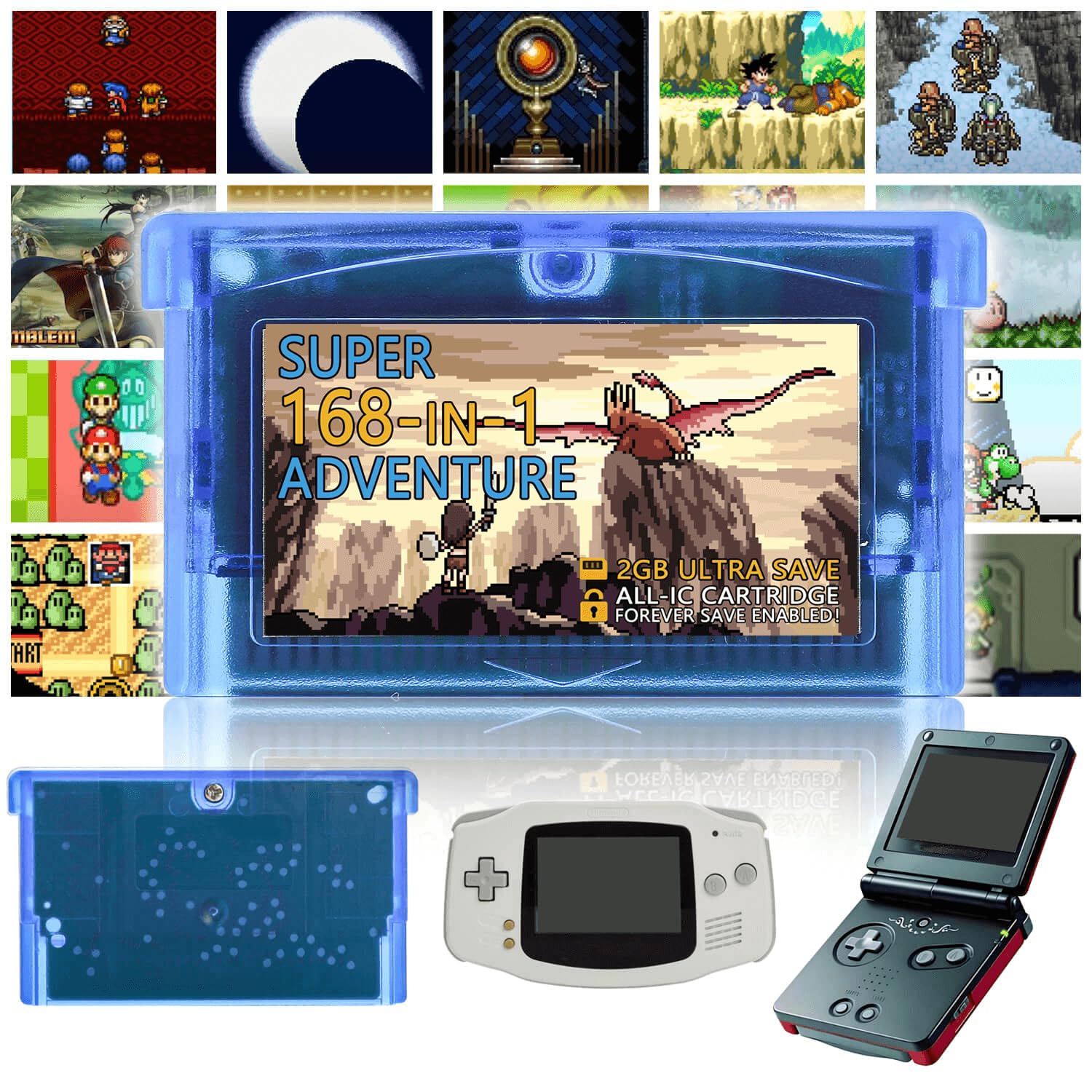 Photo 1 of ?2025 Newest?Super Combo GBA Game Cartridge, Retro Video Game Card Compatible with GBA/GBA SP Console