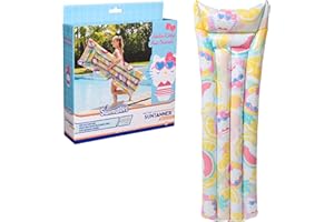Swimways Hello Kitty Suntanner Pool Float, Inflatable Pool Floats & Kids Pool Toys, Swimming Pool Accessories & Beach Essentials for Teens Aged 14 & Up