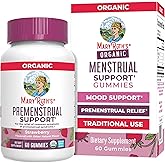 MaryRuth's Organic Menstrual Support Gummies for PMS Relief, 30 Servings | Relief of Common Symptoms of Premenstrual Syndrome, PMS Support, Premenstrual Mood Support, USDA Organic, Non-GMO, Vegan
