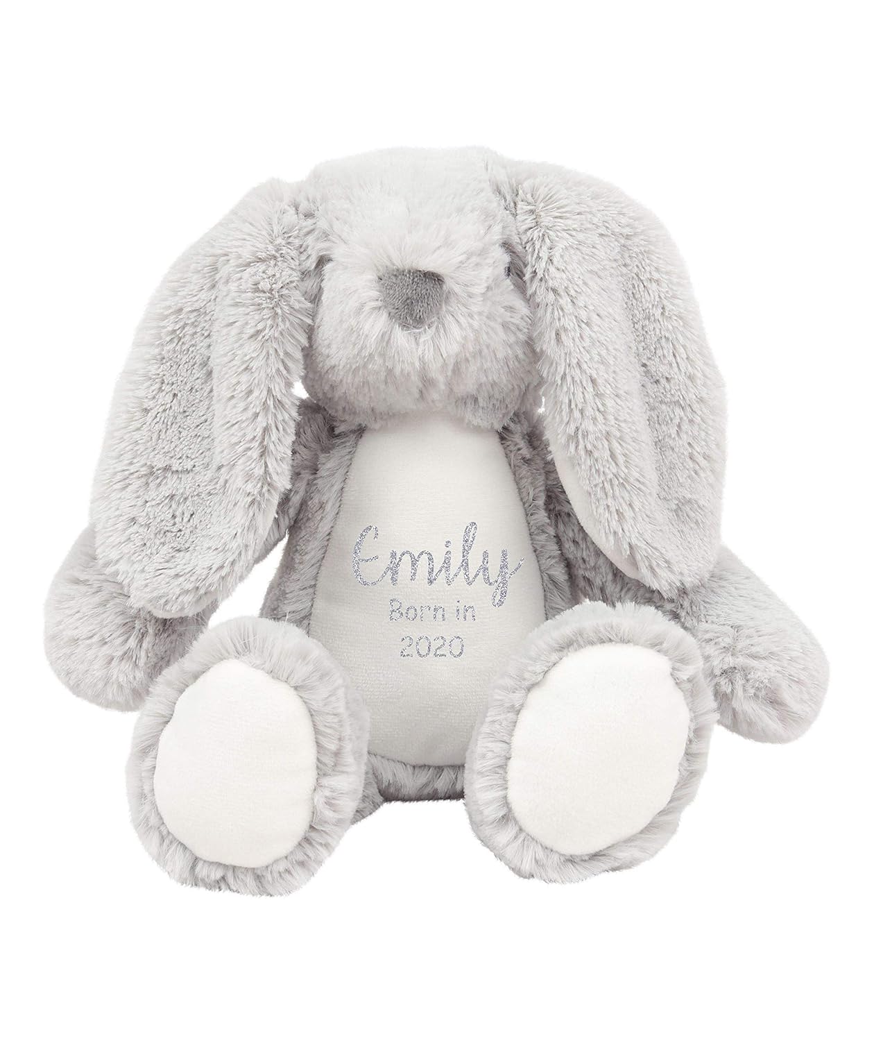grey bunny plush