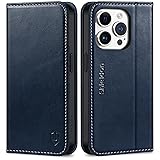 SHIELDON Case for iPhone 15 Pro, Genuine Leather