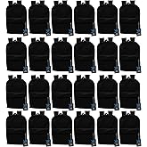 Winterlace 24 Pack Backpack, Bulk 17 inch Lightweight Outdoor Travel Gym Corporate Events Bag (Black)